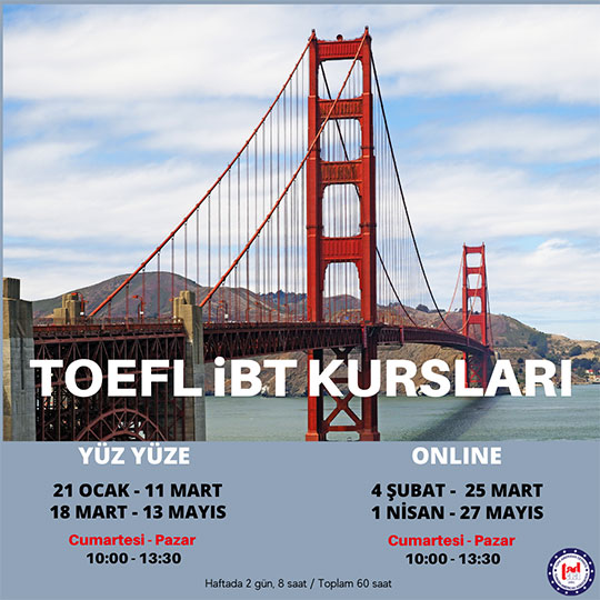 TOEFL Kursu, TOEFL Kursu Ankara, Online TOEFL Kursu